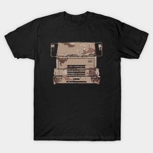 Bedford TM 1980s classic heavy lorry desert camouflage T-Shirt